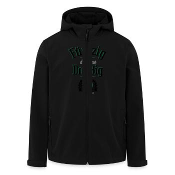 50 ist das neue 30 - Recycelte Männer Softshell-Jacke von Stanley/Stella - Schwarz - Vorne - AI Model Male 185 light (185cm)