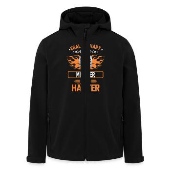 MEISTER - Recycelte Männer Softshell-Jacke von Stanley/Stella - Schwarz - Vorne - AI Model Male 185 light (185cm)