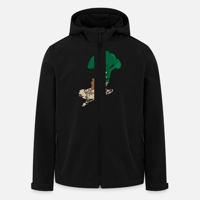 Endgegner Brokkoli - Recycelte Männer Softshell-Jacke von Stanley/Stella - Schwarz