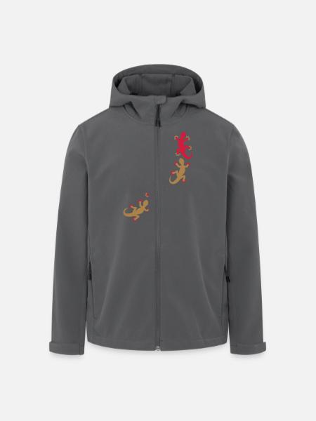 Four geckos 2c - Men’s Recycled Softshell Jacket by Stanley/Stella - black