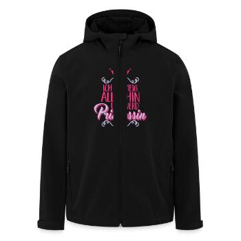 Ich schmeiss alles hin und werd' Prinzessin -Krone - Recycelte Männer Softshell-Jacke von Stanley/Stella - Schwarz - Vorne - AI Model Male 185 light (185cm)