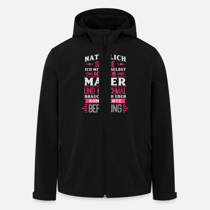 Maler der Berater - Recycelte Männer Softshell-Jacke von Stanley/Stella - Schwarz
