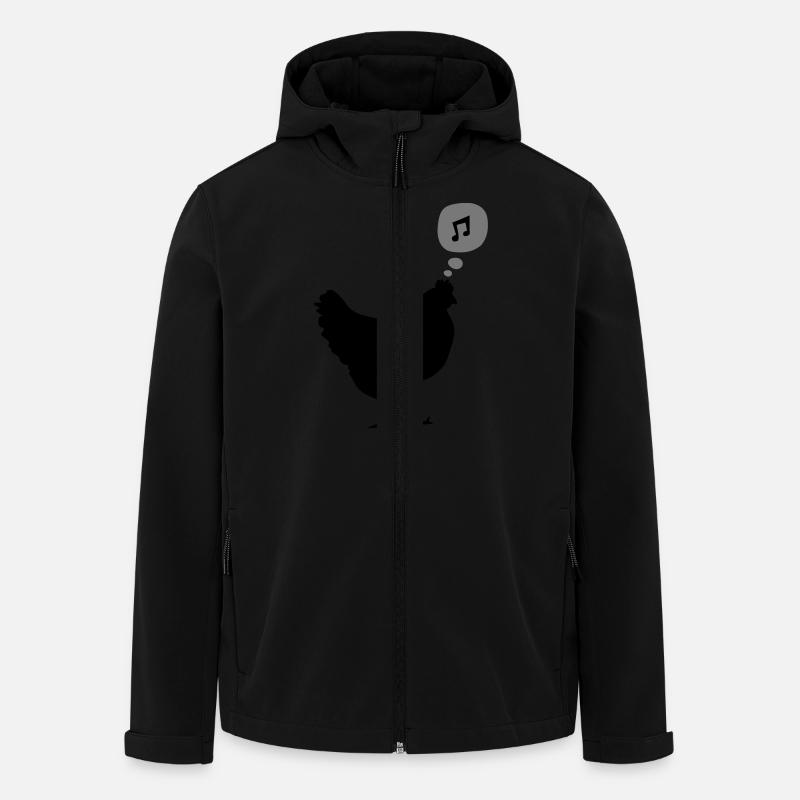 chicken - Recycelte Männer Softshell-Jacke von Stanley/Stella - Schwarz