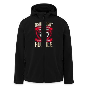 HUZULE - 3 - Recycelte Männer Softshell-Jacke von Stanley/Stella - Schwarz - Vorne - AI Model Male 185 light (185cm)