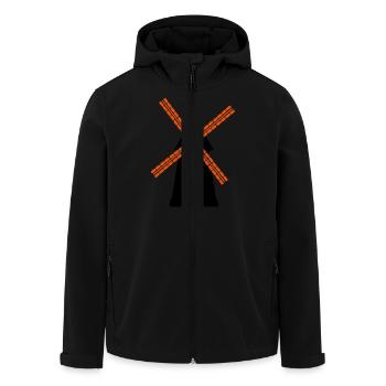 windmuehle - Recycelte Männer Softshell-Jacke von Stanley/Stella - Schwarz - Vorne - AI Model Male 185 light (185cm)