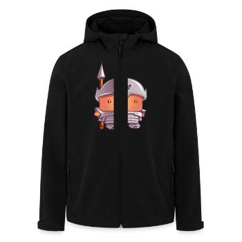 Burgwächter - Recycelte Männer Softshell-Jacke von Stanley/Stella - Schwarz - Vorne - AI Model Male 185 light (185cm)