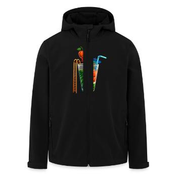 Watermelonpool - Recycelte Männer Softshell-Jacke von Stanley/Stella - Schwarz - Vorne - AI Model Male 185 light (185cm)