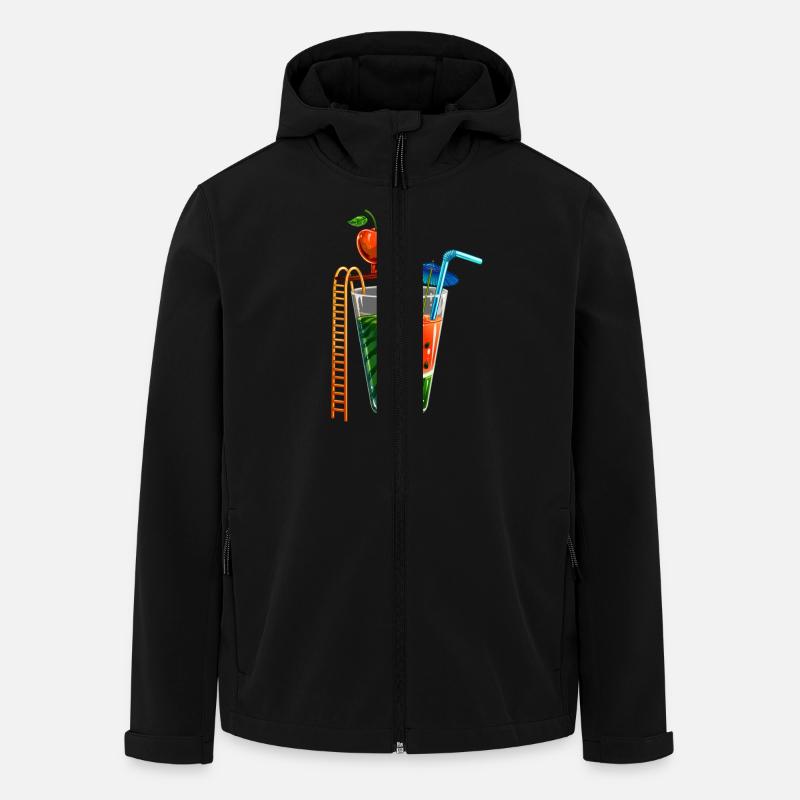 Watermelonpool - Recycelte Männer Softshell-Jacke von Stanley/Stella - Schwarz