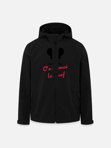 C'est moi le chef - Men’s Recycled Softshell Jacket by Stanley/Stella - black