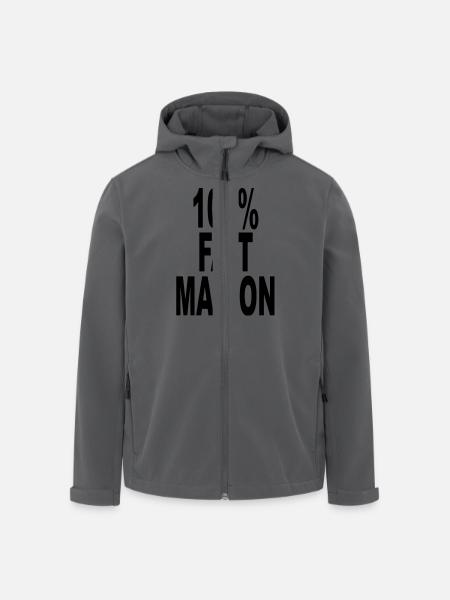 fait maison cent pour cent - Veste softshell homme en polyester recyclé Stanley/Stella - noir
