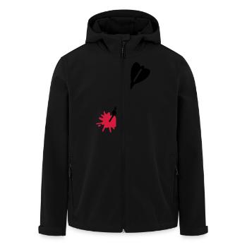 Jeu de fléchettes - Veste softshell homme en polyester recyclé Stanley/Stella - noir - Devant - AI Model Male 185 light (185cm)