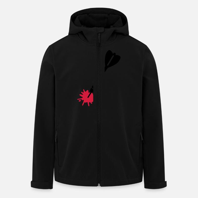 Darts - Men’s Recycled Softshell Jacket by Stanley/Stella - black