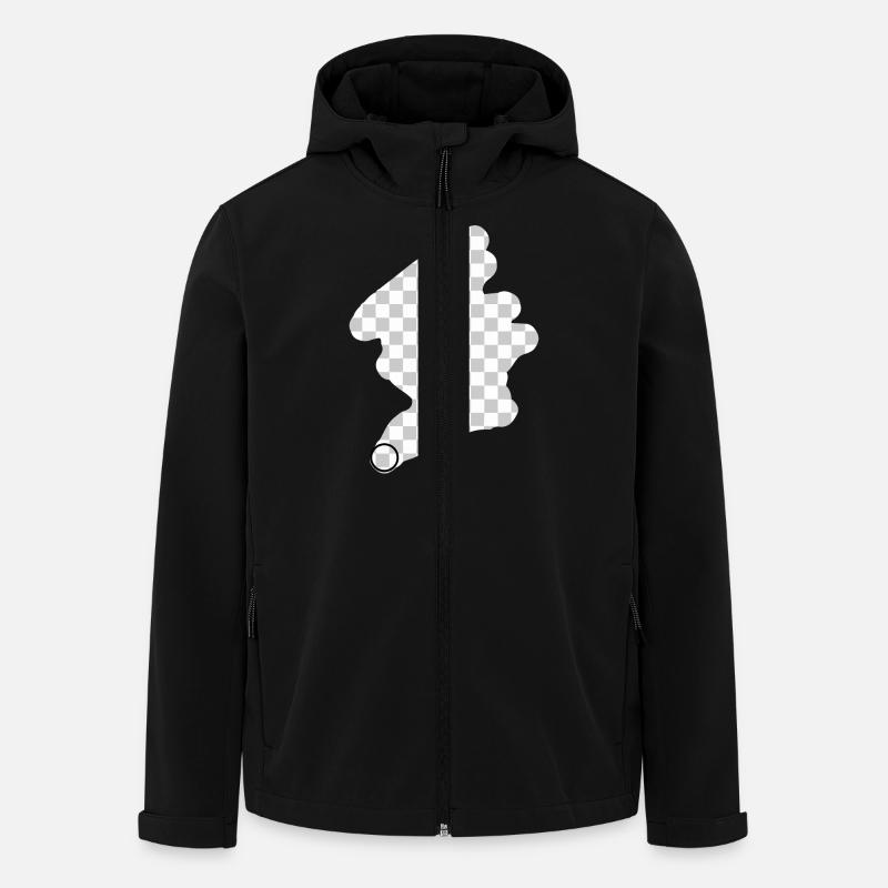 gomme photoshop - Recycelte Männer Softshell-Jacke von Stanley/Stella - Schwarz
