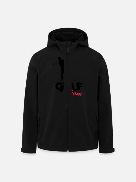 golfer_team2 - Recycelte Männer Softshell-Jacke von Stanley/Stella - Schwarz
