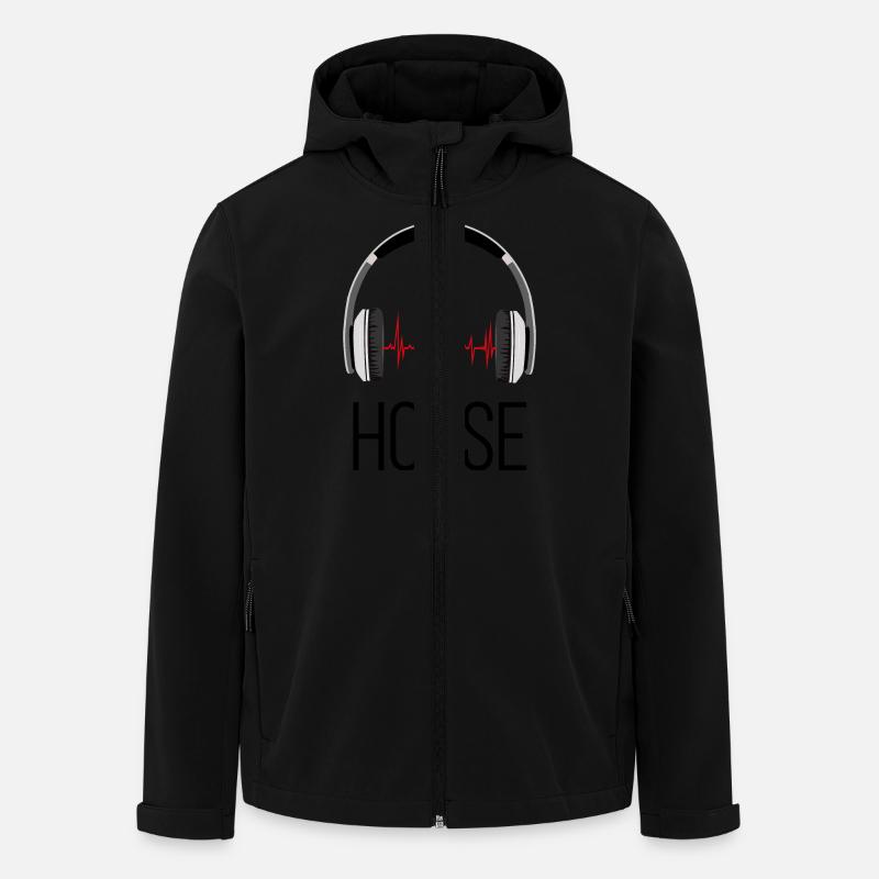 House Music - Veste softshell homme en polyester recyclé Stanley/Stella - noir