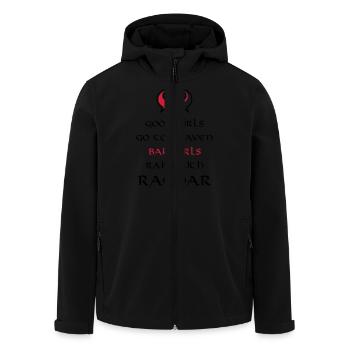 Bad Girls Raid With Ragnar - Men’s Recycled Softshell Jacket by Stanley/Stella - black - Front - AI Model Male 185 light (185cm)