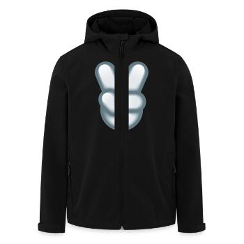 Smiley Hand Signal - Recycelte Männer Softshell-Jacke von Stanley/Stella - Schwarz - Vorne - AI Model Male 185 light (185cm)