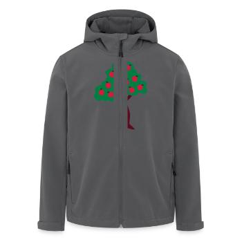 ♥ټApple Tree-Eat More Awesome Fruitټ♥ - Men’s Recycled Softshell Jacket by Stanley/Stella - black - Front - AI Model Male 185 light (185cm)