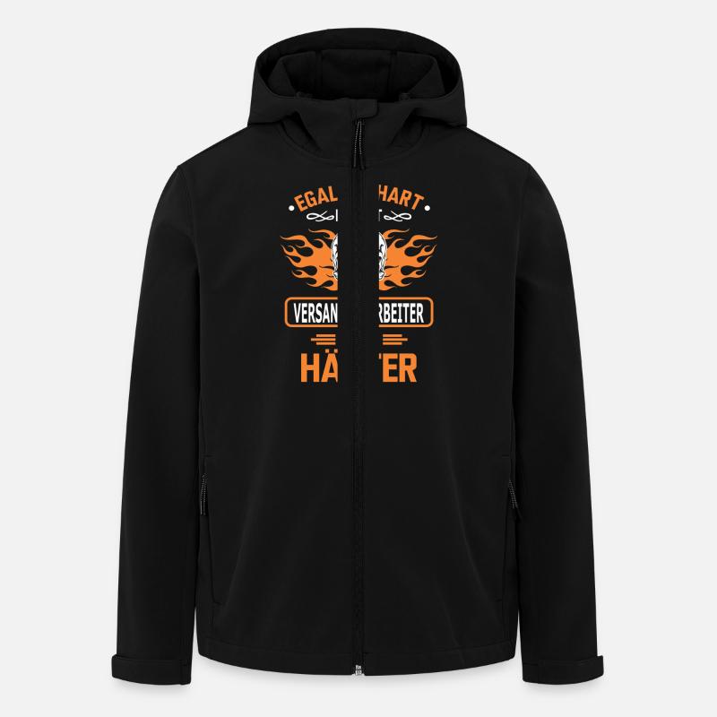versandmitarbeiter - Recycelte Männer Softshell-Jacke von Stanley/Stella - Schwarz