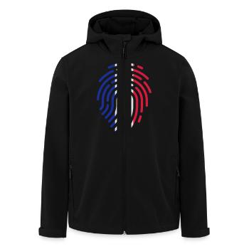France Français Française French Frankreich - Veste softshell homme en polyester recyclé Stanley/Stella - noir - Devant - AI Model Male 185 light (185cm)