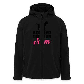 Border Terrier - Veste softshell homme en polyester recyclé Stanley/Stella - noir - Devant - AI Model Male 185 light (185cm)
