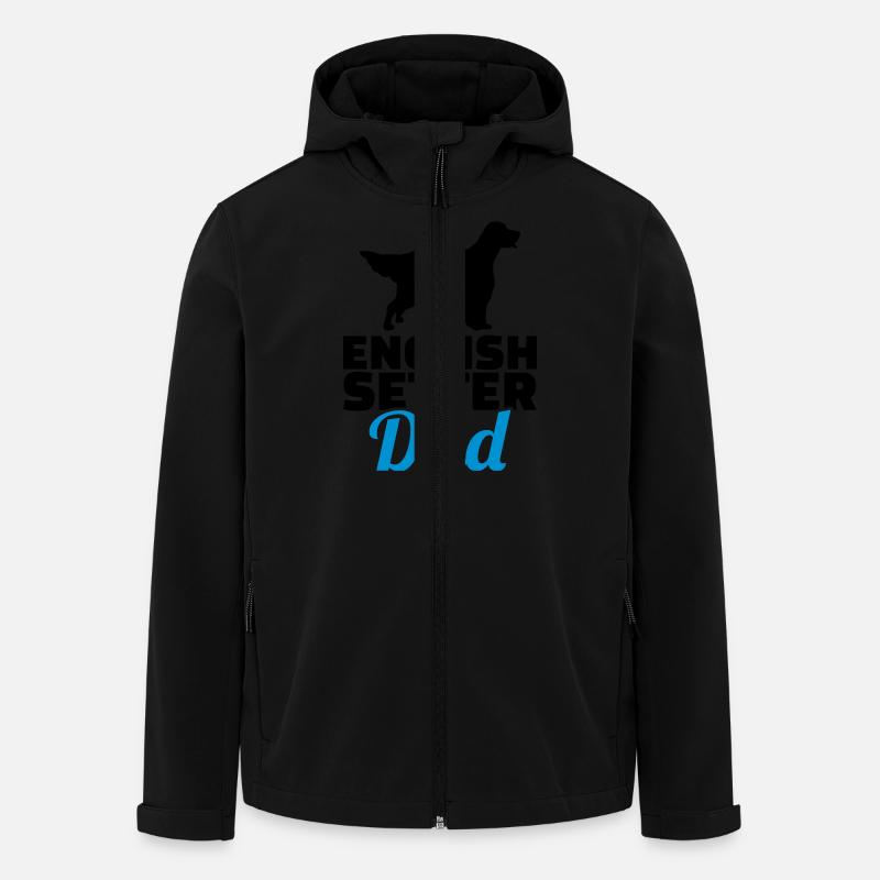 English Setter - Men’s Recycled Softshell Jacket by Stanley/Stella - black