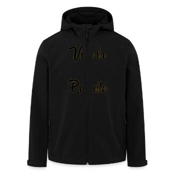 RETIREMENT. COLLEAGUE. RETIREMENT. RETIRED. RETIREMENT. - Men’s Recycled Softshell Jacket by Stanley/Stella - black - Front - AI Model Male 185 light (185cm)