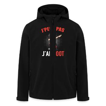 J Peux Pas J Ai Foot Football Enfant Garçon - Veste softshell homme en polyester recyclé Stanley/Stella - noir - Devant - AI Model Male 185 light (185cm)