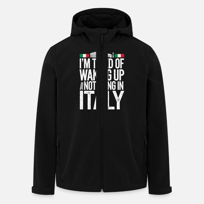 Longing for Italy - Men’s Recycled Softshell Jacket by Stanley/Stella - black
