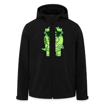 Triceratops Dinosaure Sabre Pirate Capitaine Dino - Veste softshell homme en polyester recyclé Stanley/Stella - noir - Devant - AI Model Male 185 light (185cm)