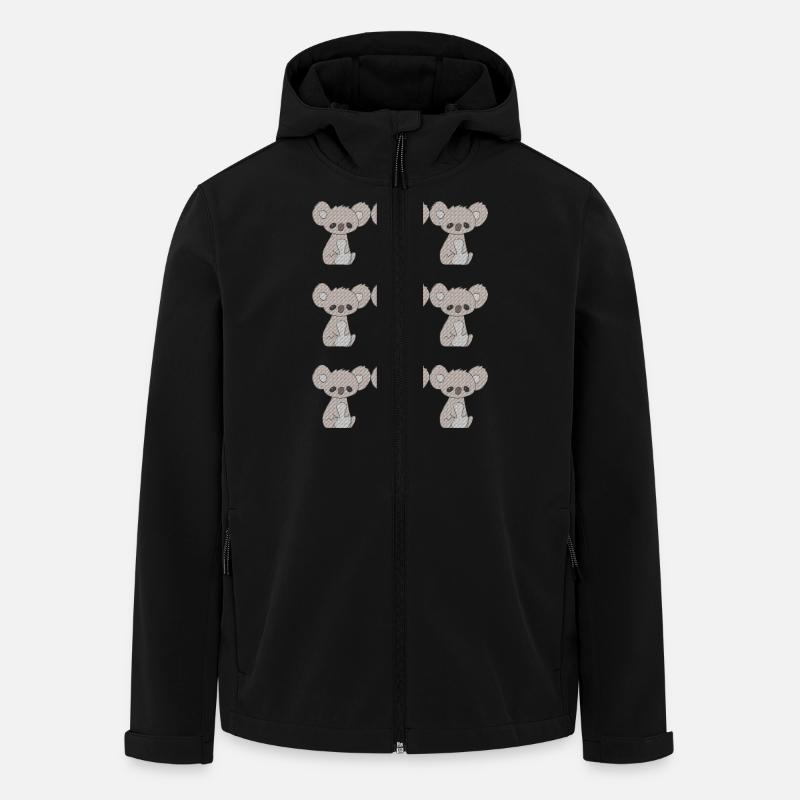 Koala 9fold - Men’s Recycled Softshell Jacket by Stanley/Stella - black