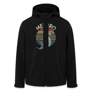 Merbro - Leben wie ein Wassermann - Recycelte Männer Softshell-Jacke von Stanley/Stella - Schwarz - Vorne - AI Model Male 185 light (185cm)