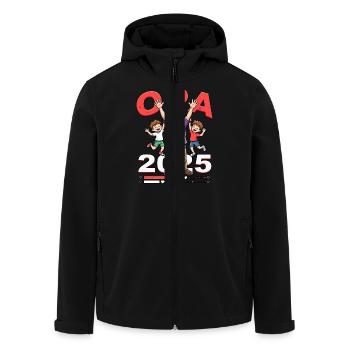 Opa 2019/2015loading - Recycelte Männer Softshell-Jacke von Stanley/Stella - Schwarz - Vorne - AI Model Male 185 light (185cm)