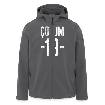 Çorum 19 – Fierté de la culture et de l’histoire - Veste softshell homme en polyester recyclé Stanley/Stella - charbon - Devant - AI Model Male 185 light (185cm)