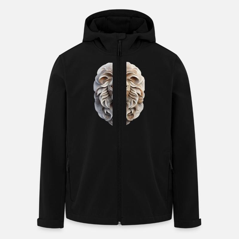 Signe du zodiaque Lion - Veste softshell homme en polyester recyclé Stanley/Stella - noir