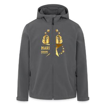 MARINE LA STAR 2025 T-shirt - Recycelte Männer Softshell-Jacke von Stanley/Stella - Anthrazit - Vorne - AI Model Male 185 light (185cm)