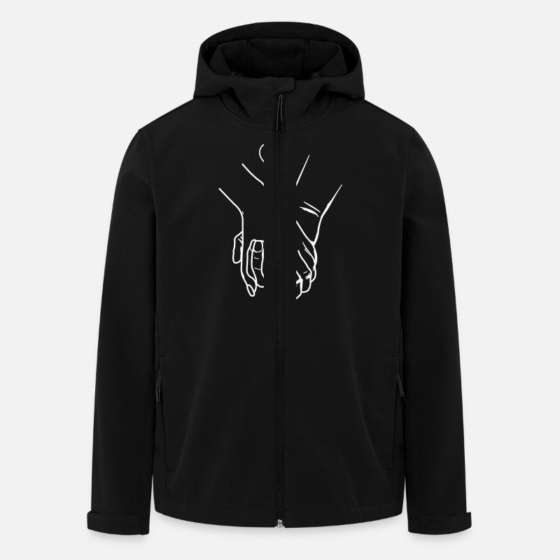 Mains Coeurs - Veste softshell homme en polyester recyclé Stanley/Stella - noir