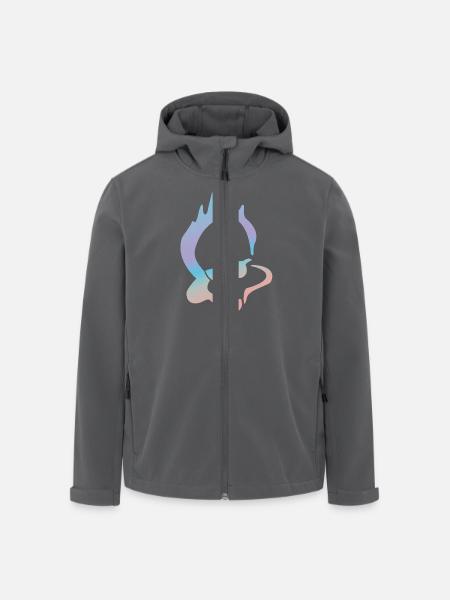 Logo Mansi Venice - Recycelte Männer Softshell-Jacke von Stanley/Stella - Schwarz
