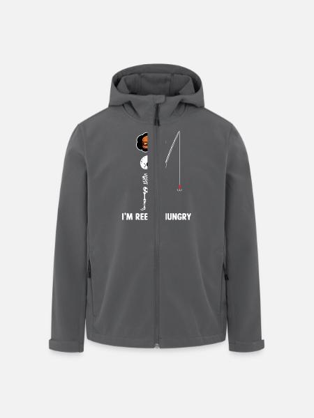 Ich bin hungrig - Recycelte Männer Softshell-Jacke von Stanley/Stella - Schwarz