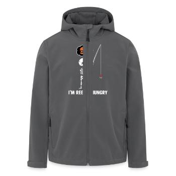 J’ai vraiment faim - Veste softshell homme en polyester recyclé Stanley/Stella - charbon - Devant - AI Model Male 185 light (185cm)