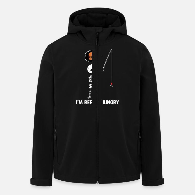I'm Reelly Hungry - Men’s Recycled Softshell Jacket by Stanley/Stella - black