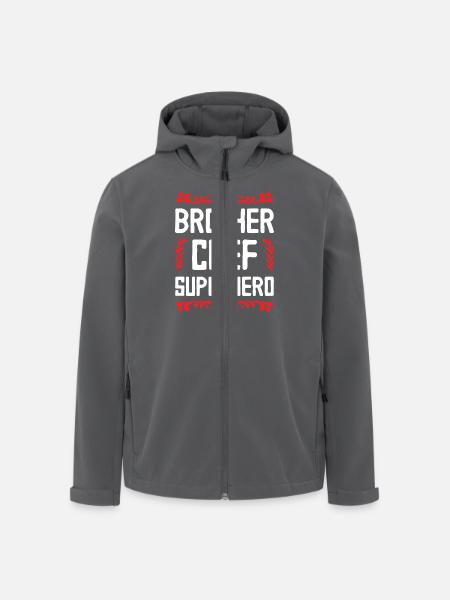 Brother Superhero - Men’s Recycled Softshell Jacket by Stanley/Stella - black