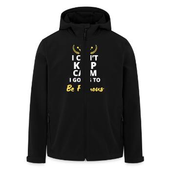 Ich kann nicht ruhig bleiben, ich werde berühmt werden - Recycelte Männer Softshell-Jacke von Stanley/Stella - Schwarz - Vorne - AI Model Male 185 light (185cm)