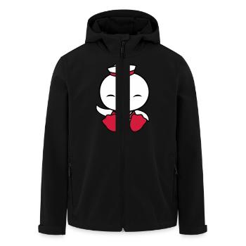 Ente Matrose Seemann Seefahrer Hut winkt glücklich - Recycelte Männer Softshell-Jacke von Stanley/Stella - Schwarz - Vorne - AI Model Male 185 light (185cm)