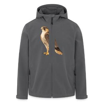 Falke - Recycelte Männer Softshell-Jacke von Stanley/Stella - Schwarz - Vorne - AI Model Male 185 light (185cm)