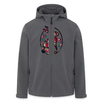 Lapin fraise Lapin - Veste softshell homme en polyester recyclé Stanley/Stella - noir - Devant - AI Model Male 185 light (185cm)