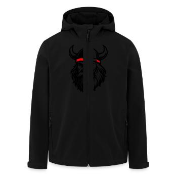 Casque Viking Odin - Veste softshell homme en polyester recyclé Stanley/Stella - noir - Devant - AI Model Male 185 light (185cm)