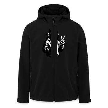 Singe cool - Veste softshell homme en polyester recyclé Stanley/Stella - noir - Devant - AI Model Male 185 light (185cm)