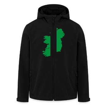 Irland - Recycelte Männer Softshell-Jacke von Stanley/Stella - Schwarz - Vorne - AI Model Male 185 light (185cm)