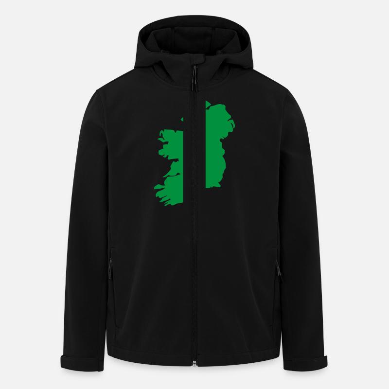 Ireland - Men’s Recycled Softshell Jacket by Stanley/Stella - black